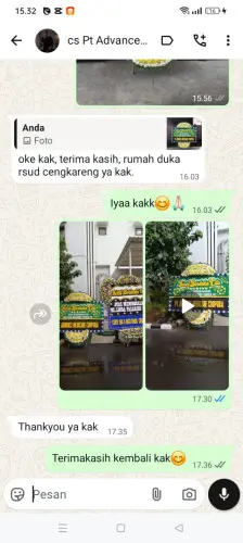 Testimonial Papan Bunga Pernikahan kawasan industri bantaeng