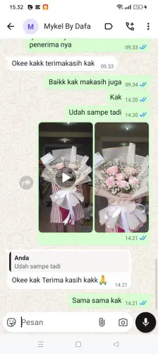 Testimonial Buket Bunga kawasan industri bantaeng