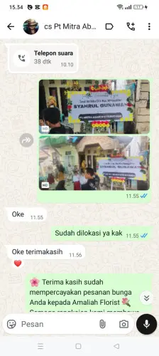 Testimonial Papan Bunga kawasan industri bantaeng