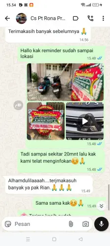 Testimonial Papan Bunga kawasan industri bantaeng